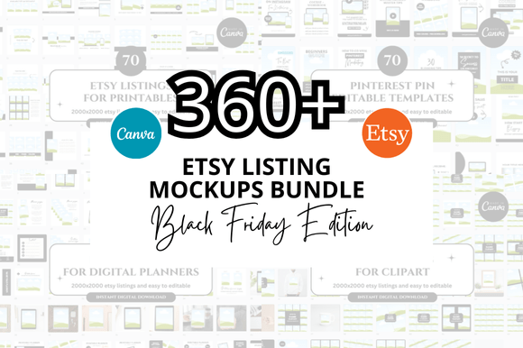 Black Friday Etsy Mockup Bundle: Elevate Your Digital Shop