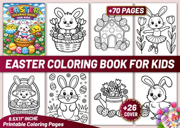 Easter Coloring Book for Kids: A Designer's Guide to Printable Joy