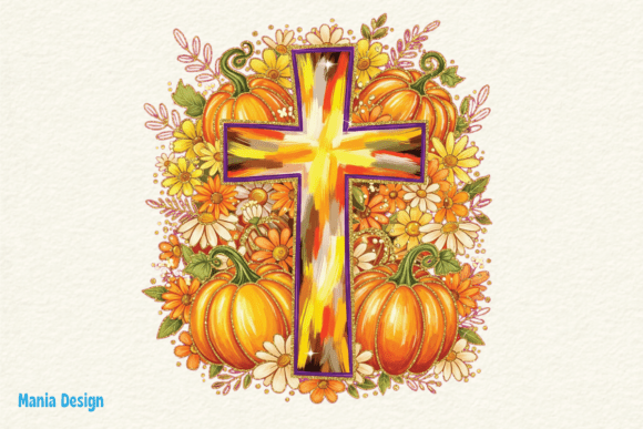 Elevate Autumn Projects with a Fall Floral Faith Cross Design