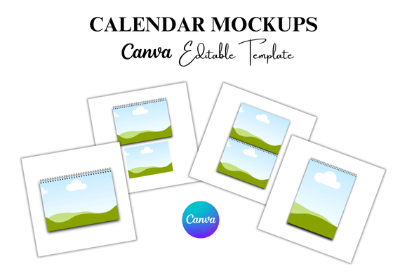 Elevate Your Designs with a Canva Calendar Frame Mockup