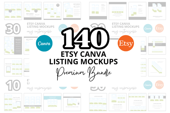 Elevate Your Etsy Shop: 140+ Listings & Frame Mockups